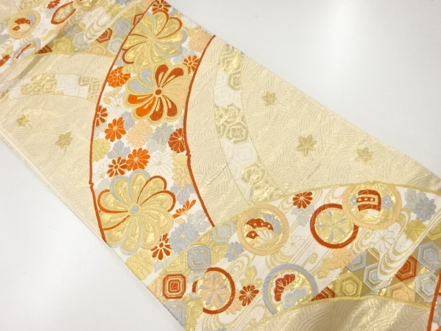 JAPANESE FUKURO OBI / WOVEN FLOWER